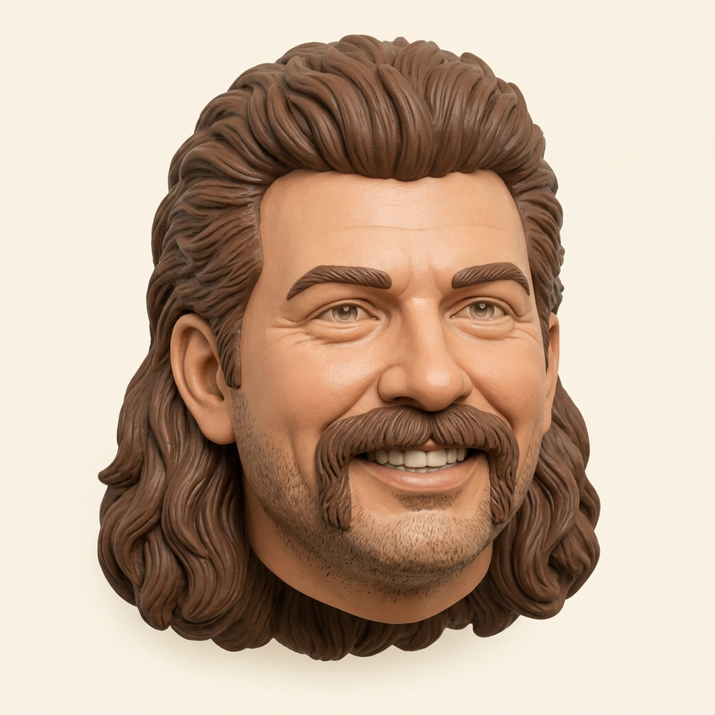 Mullet Mike rubber hitch cover, placeholder design