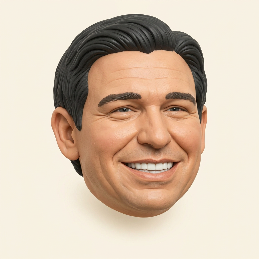 Ron DeSantis rubber hitch cover, placeholder design