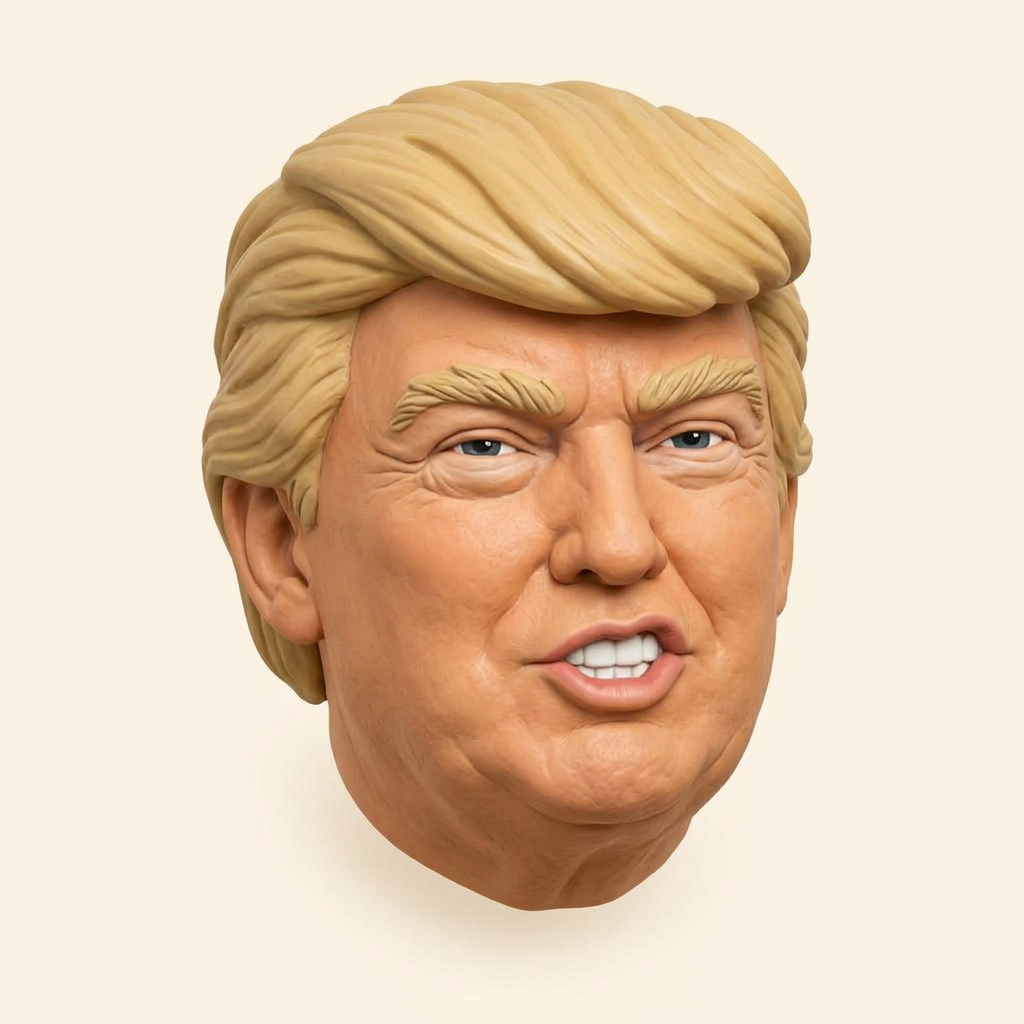 Donald Trump rubber hitch cover, placeholder design