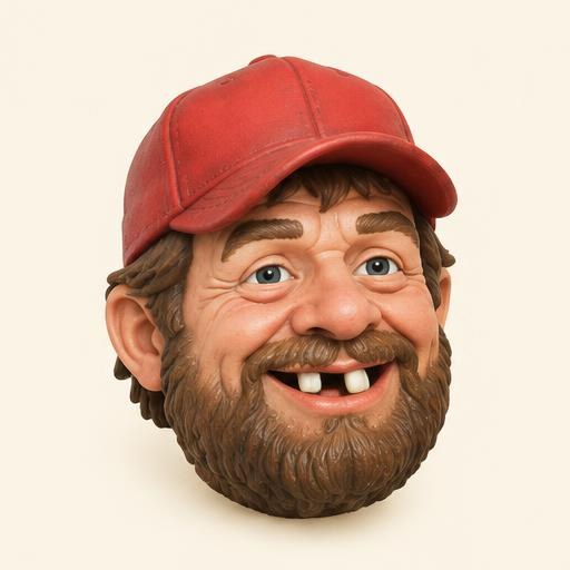 Redneck Rick rubber hitch cover, placeholder design