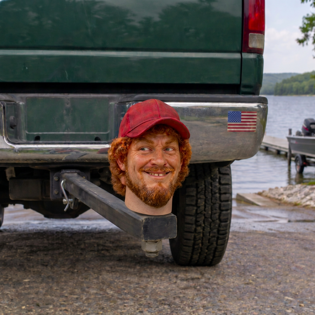 Redneck Rick on Green pickup, community photo